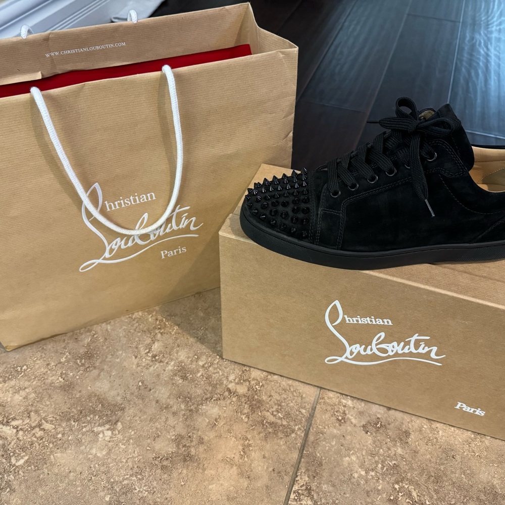 Black mens suede Christian Louboutin size 41